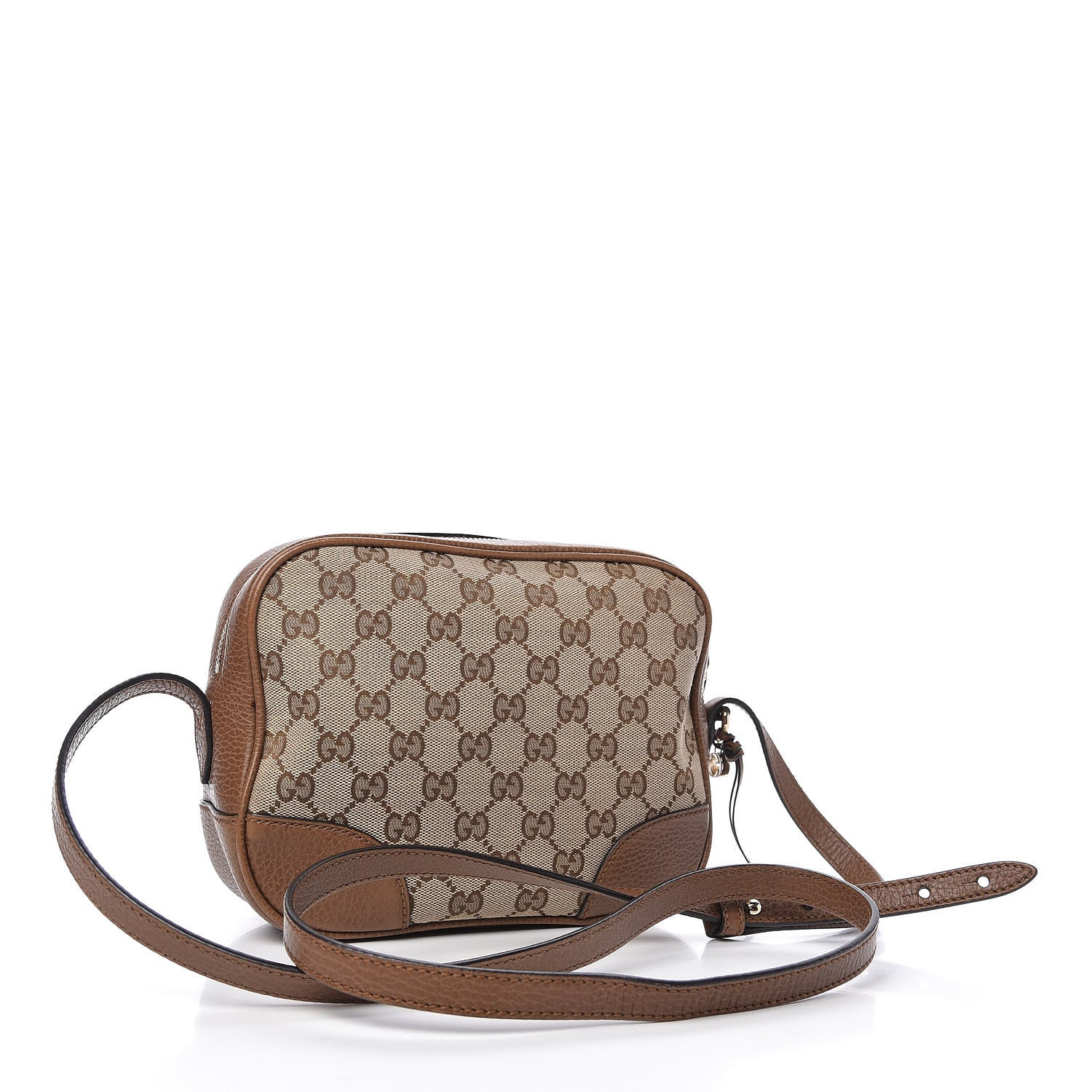 Gucci Monogram Mini Bree Messenger Bag Beige Tabacco 3 of 11