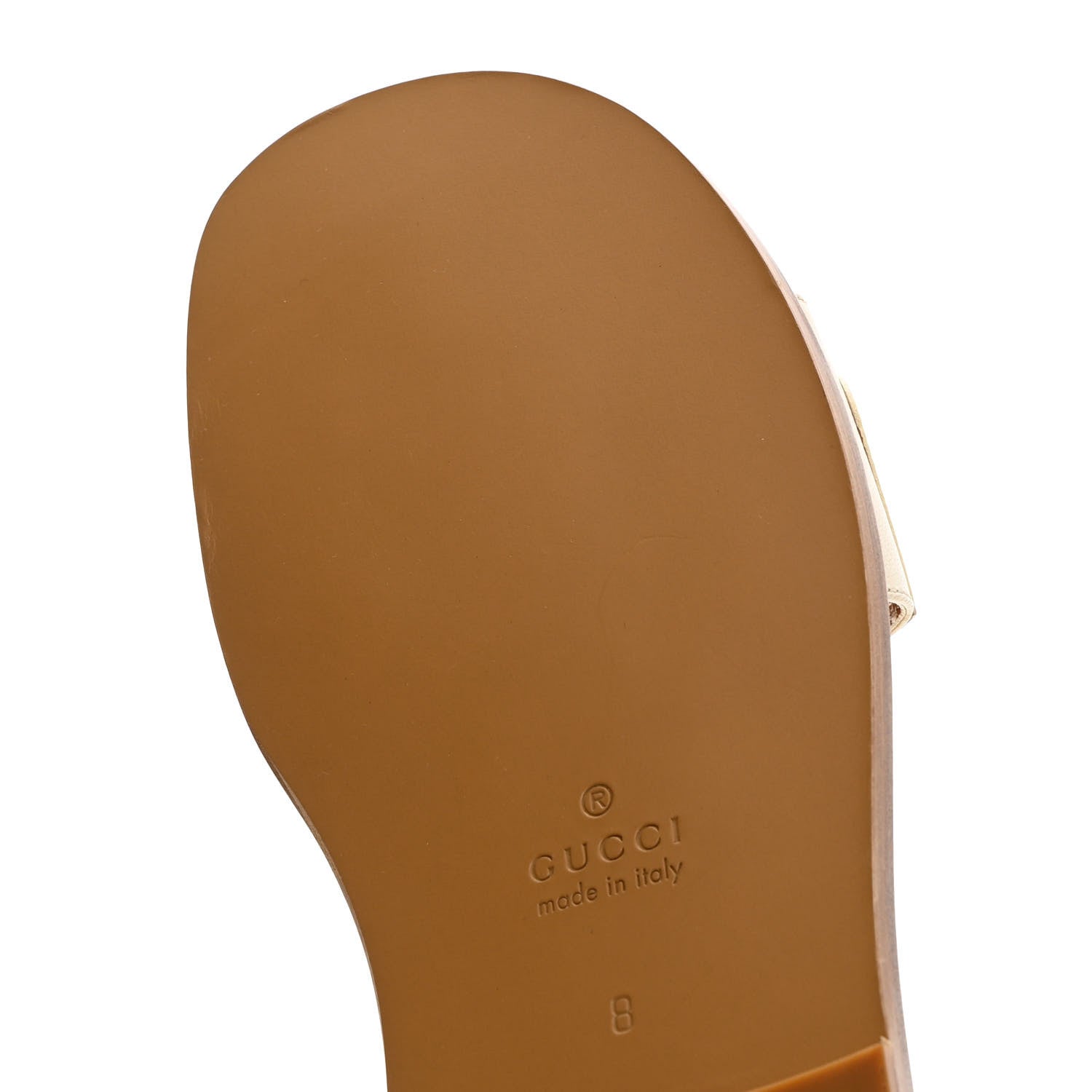 Gucci Goatskin Fringe Mens Horsebit Slide Sandals 8 White 10 of 12