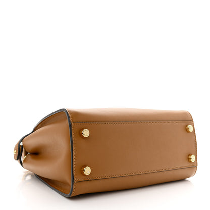 Fendi Vitello Tahiti Burro Bi-Color Medium Peekaboo Iconic Essentially Satchel Nocciola Asfalto Cast 4 of 14