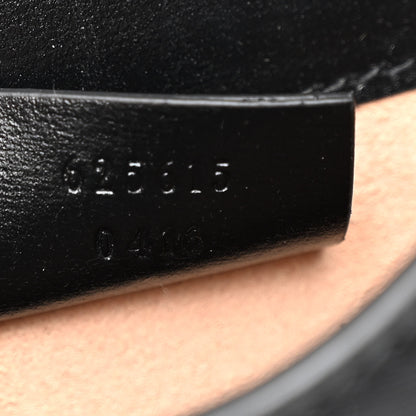 Gucci Boarded Plutone Calfskin Mini Horsebit 1955 Crossbody Bag Black 7 of 12