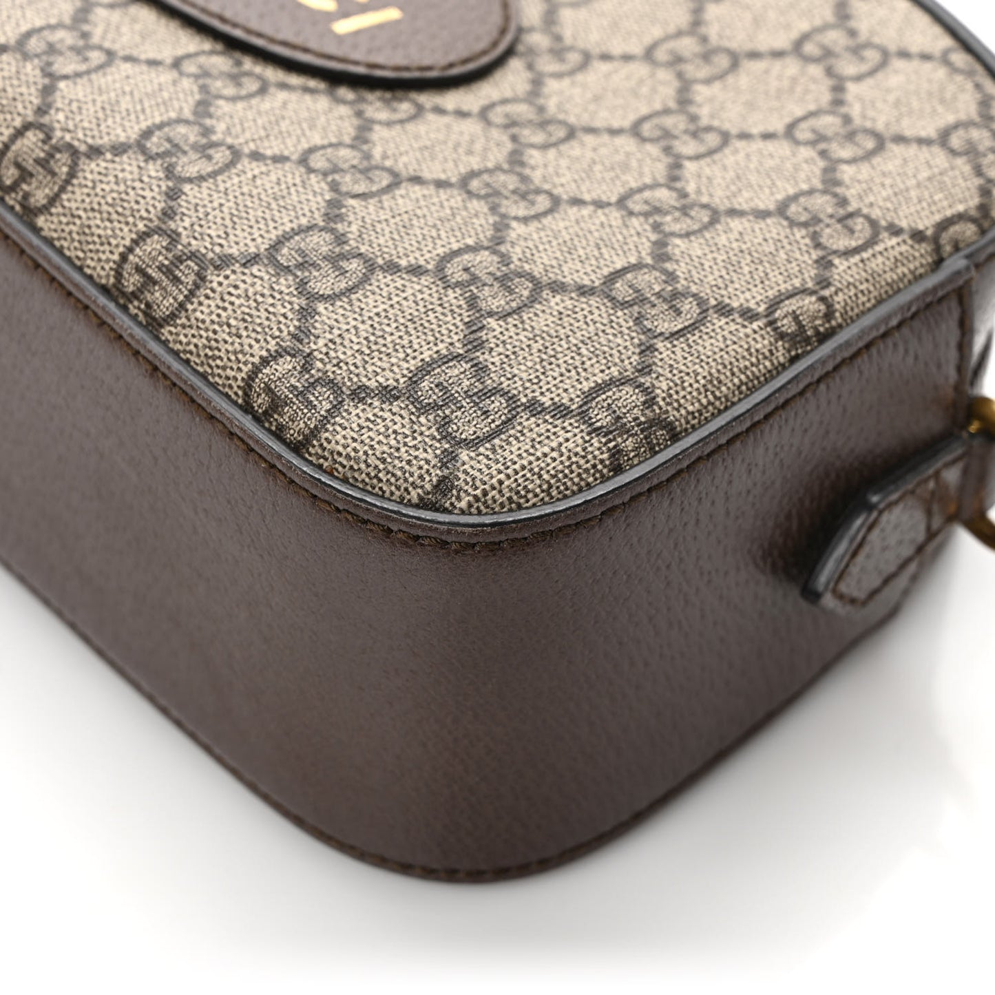 GG Supreme Monogram Web Neo Vintage Shoulder Bag Beige New Acero Crop