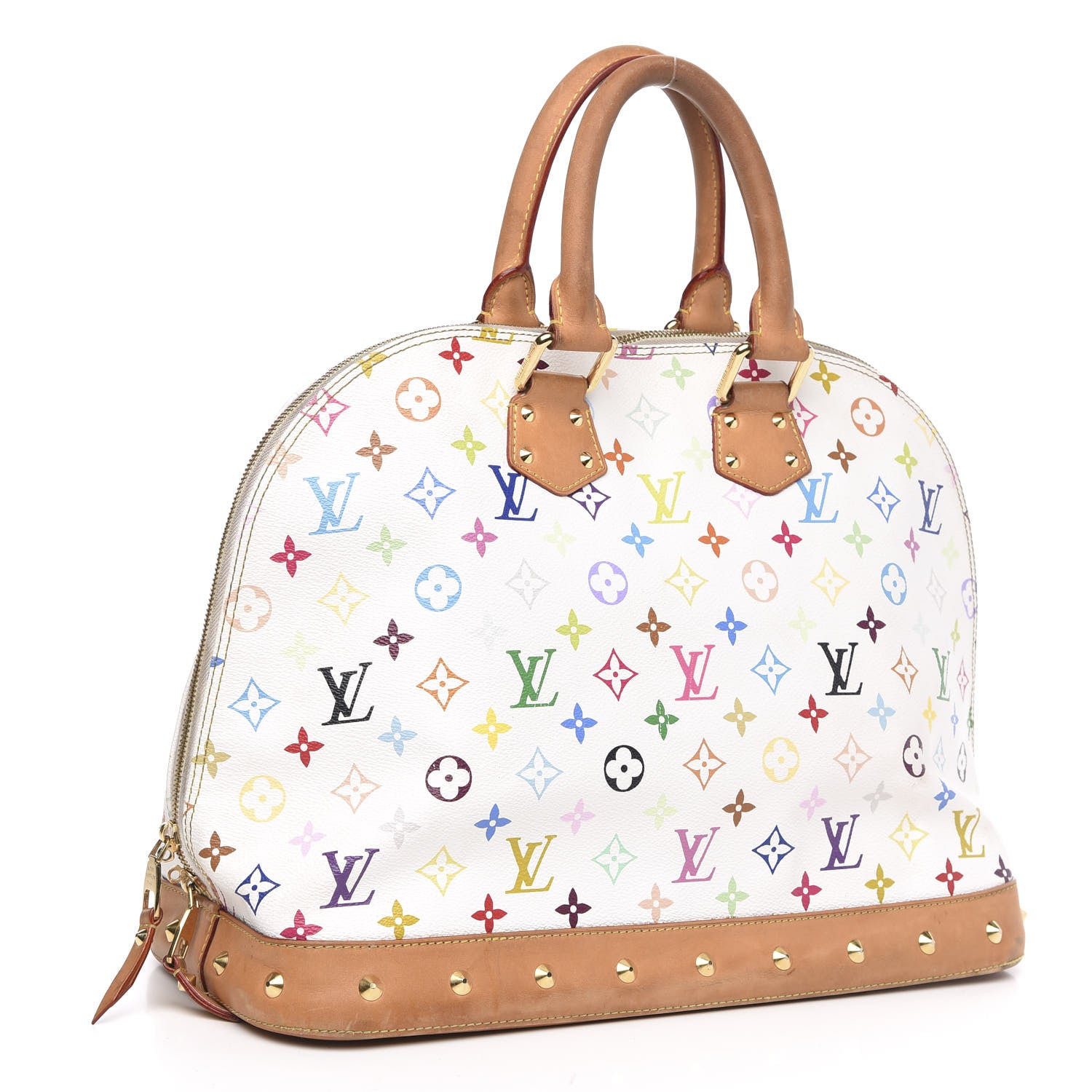 Louis Vuitton Monogram Multicolor Alma GM White 3 of 18