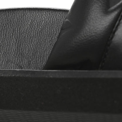 Louis Vuitton Calfskin Embossed Monogram Sunset Flat Comfort Mule 37 Black 11 of 12