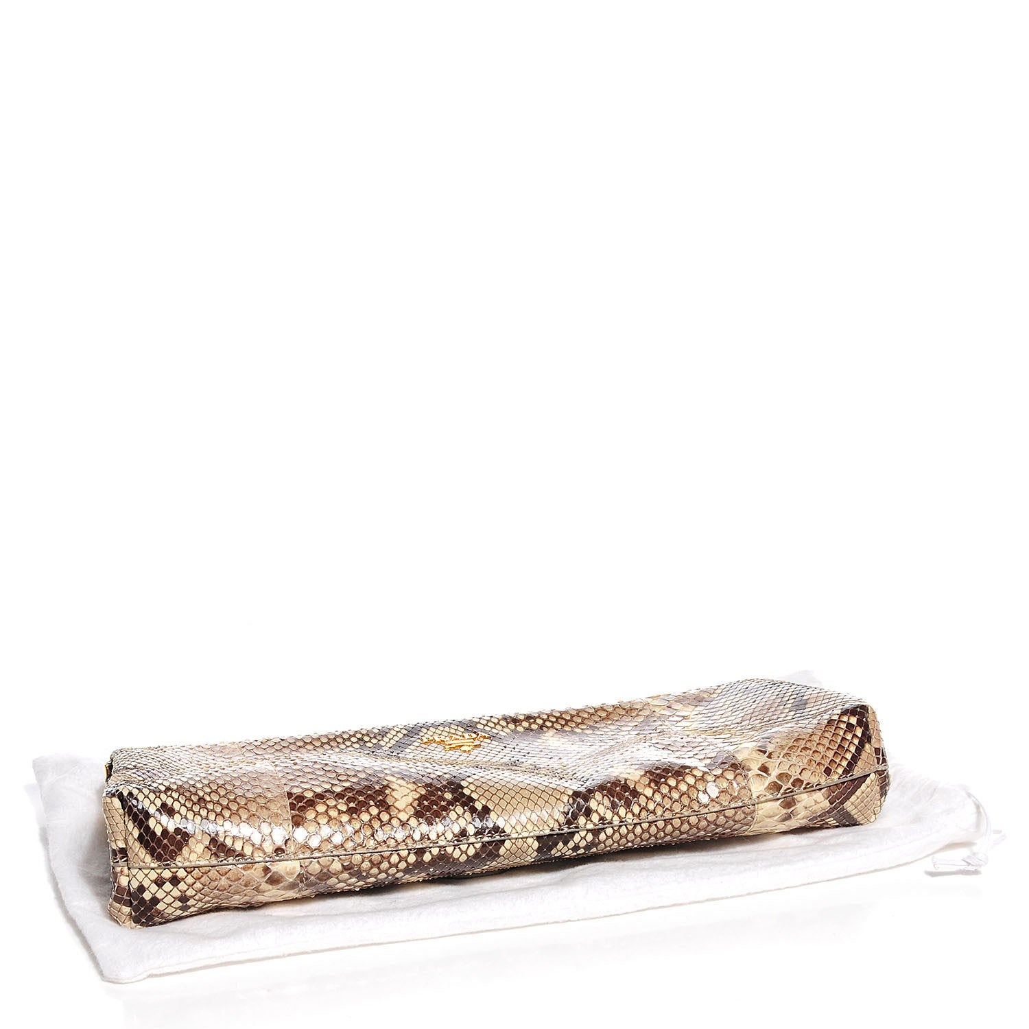 Prada Python Clutch Stone 4 of 11