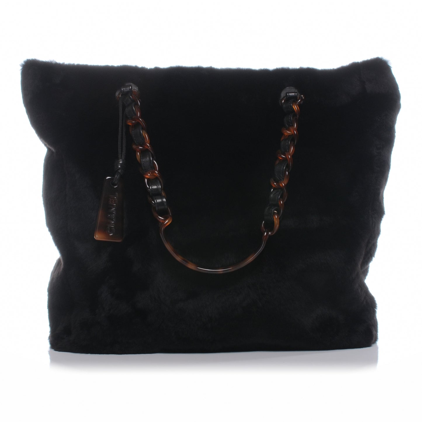 Orylag Rabbit Fur Tote Black