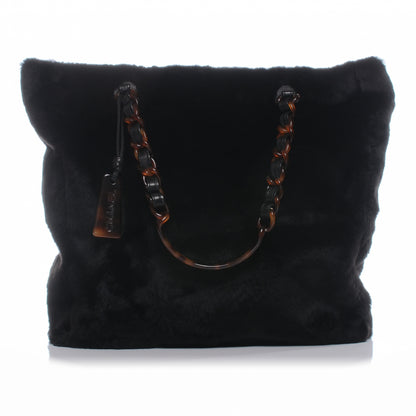Chanel Orylag Rabbit Fur Tote Black 1 of 7