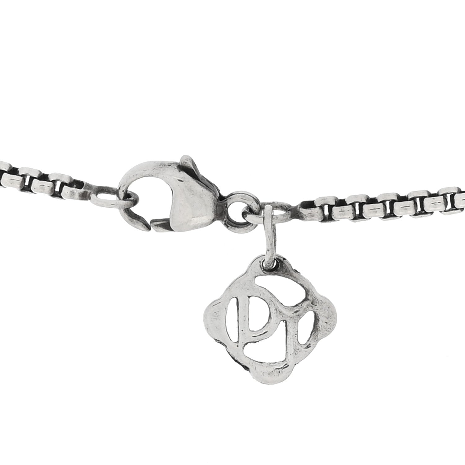 David Yurman Sterling Silver Diamond Cable Classics Cross Necklace 3 of 4