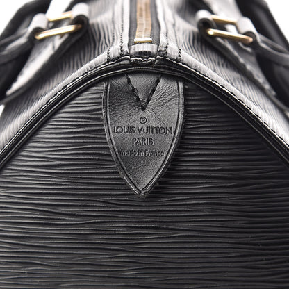 Louis Vuitton Epi Speedy 25 Black 6 of 12