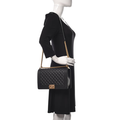 Chanel Caviar Quilted New Medium Boy Flap Black 2 of 12