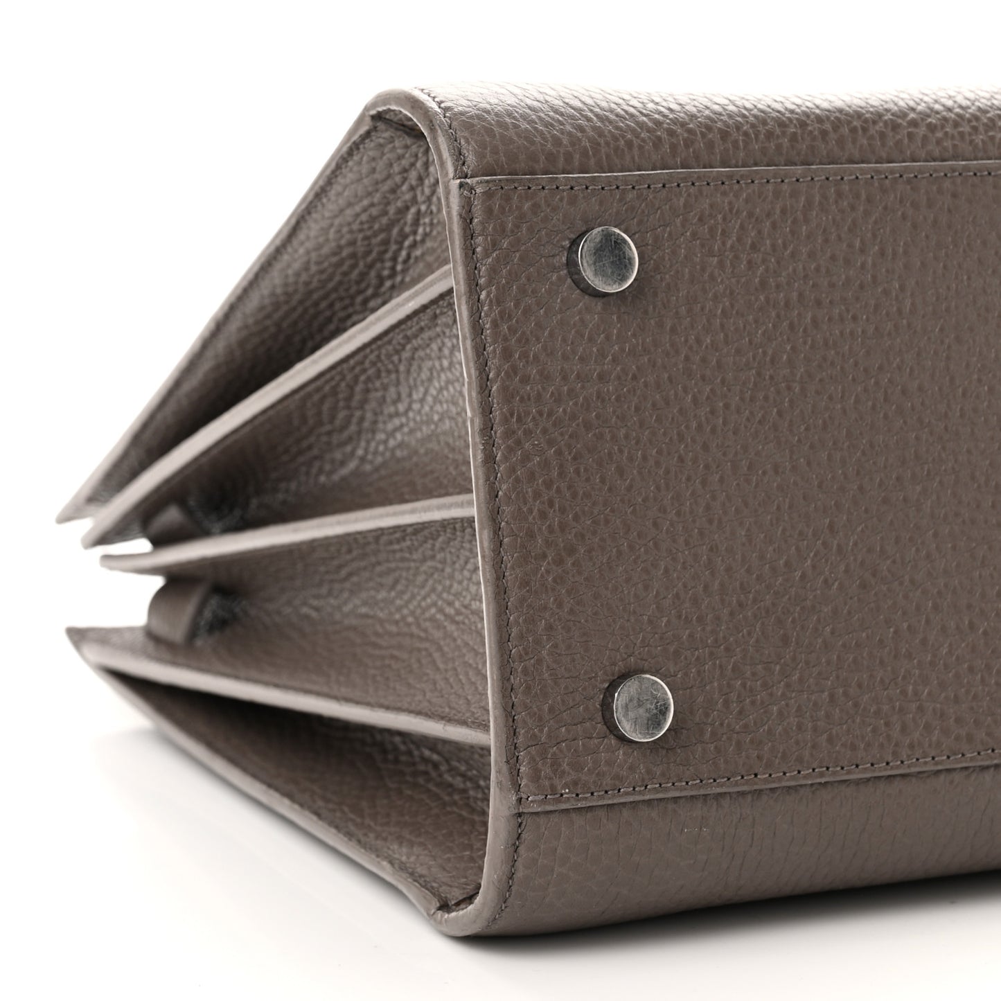 Grained Calfskin Small Sac De Jour Dark Anthracite