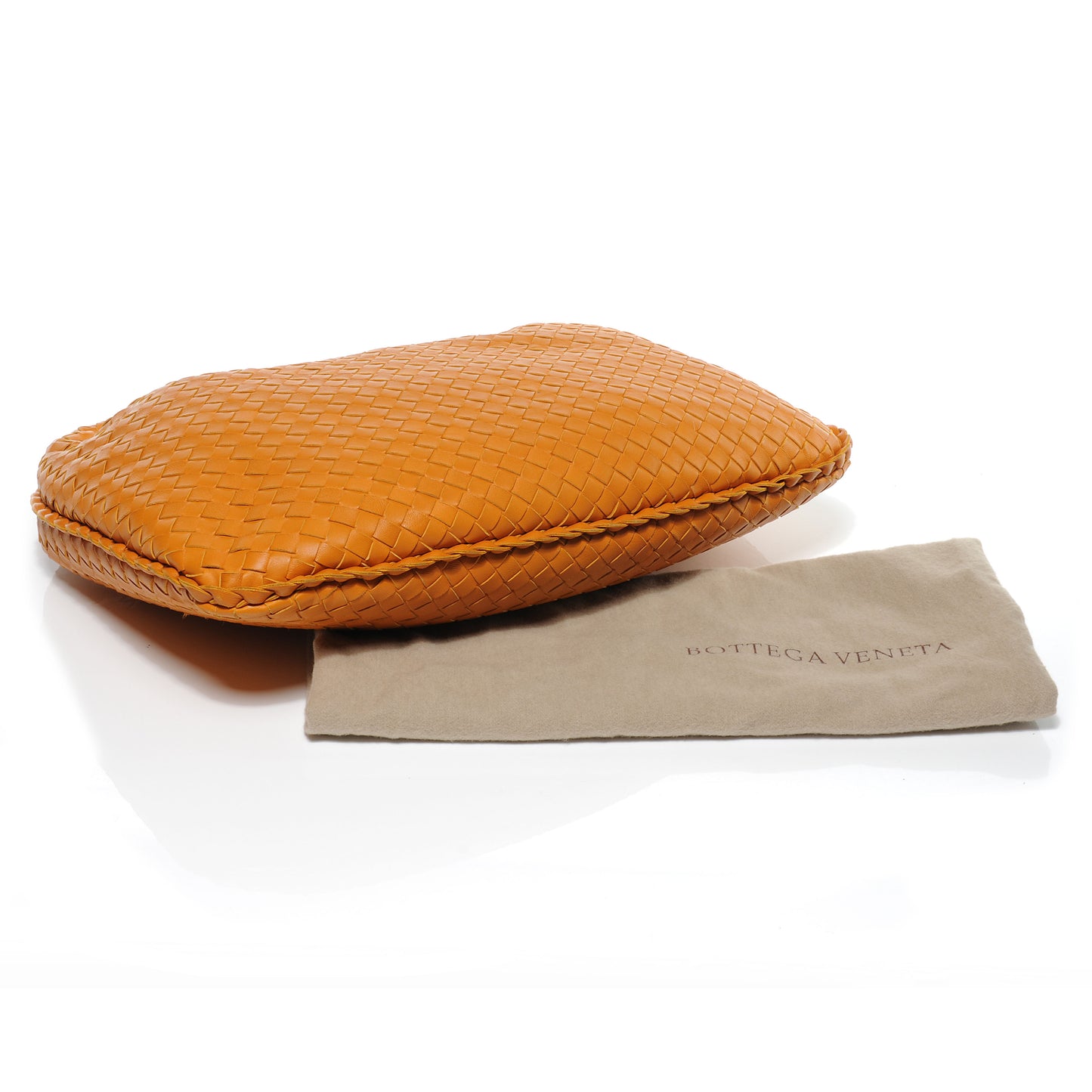 Nappa Intrecciato Medium Veneta Hobo Ochre