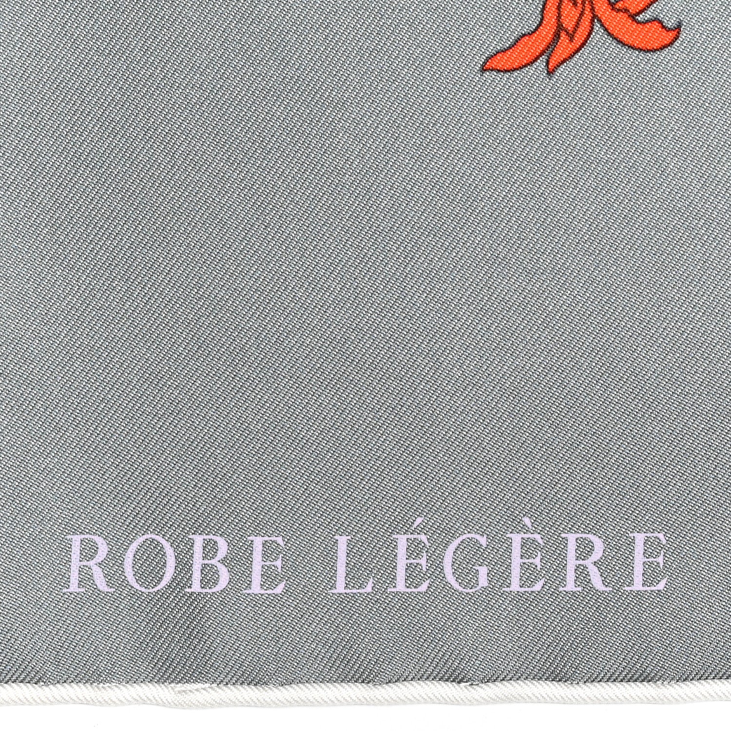 Hermes Silk Robe Legere Scarf 90 Gris Corail Rose Pourpre 3 of 6