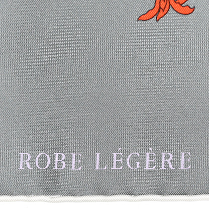 Hermes Silk Robe Legere Scarf 90 Gris Corail Rose Pourpre 3 of 6