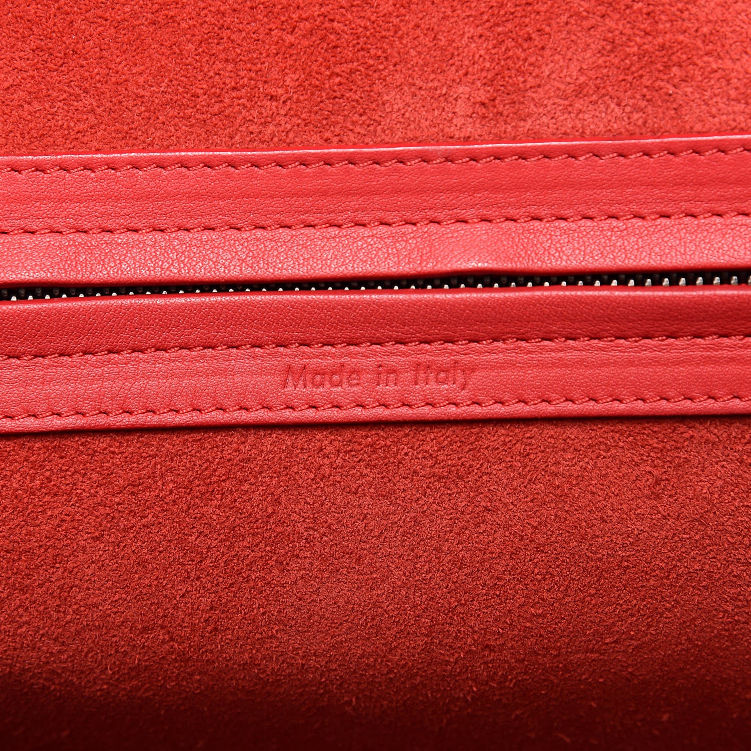 Celine Supple Calfskin Medium Phantom Luggage Vermillion 6 of 18