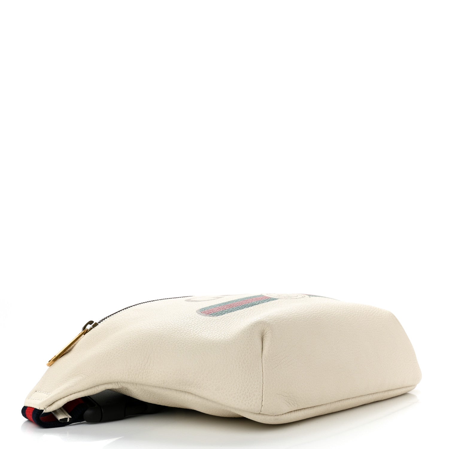 Gucci Grained Calfskin Logo Belt Bag White 4 of 11