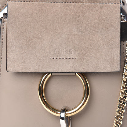 Chloe Suede Calfskin Mini Faye Bracelet Bag Motty Grey 8 of 10