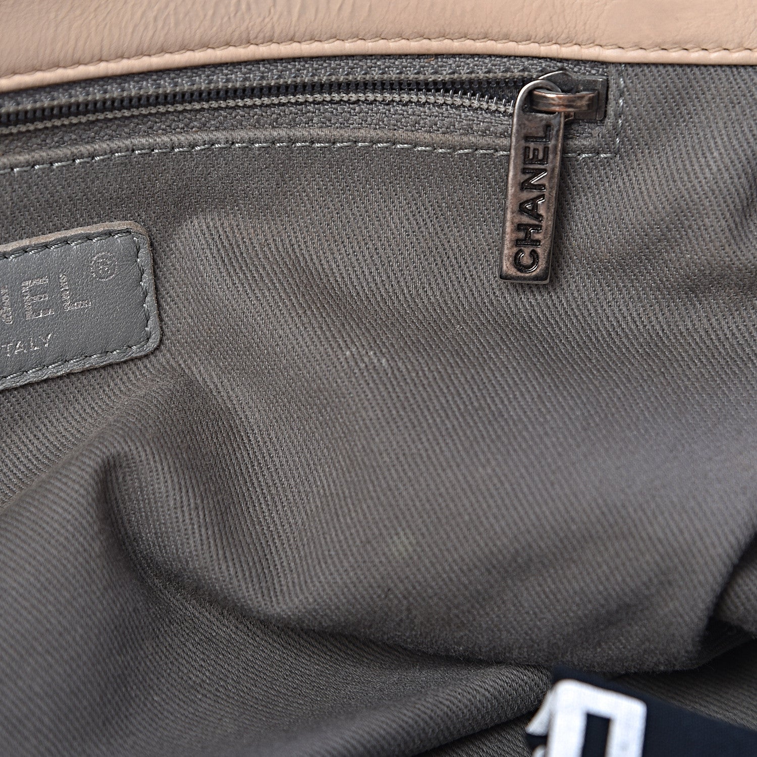 Chanel Calfskin Stitch It Accordion Flap Beige 8 of 14