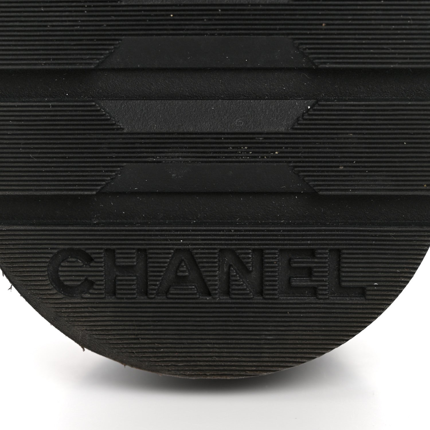 Chanel Shiny Calfskin Quilted Lace Up Combat Boots 37.5 Black 7 of 12