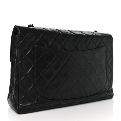 Chanel Lambskin Quilted Jumbo Single Flap So Black 3 of 11