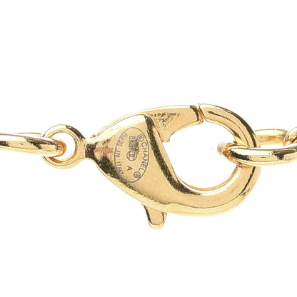 Chanel Metal CC Paris Button Necklace Gold 5 of 6