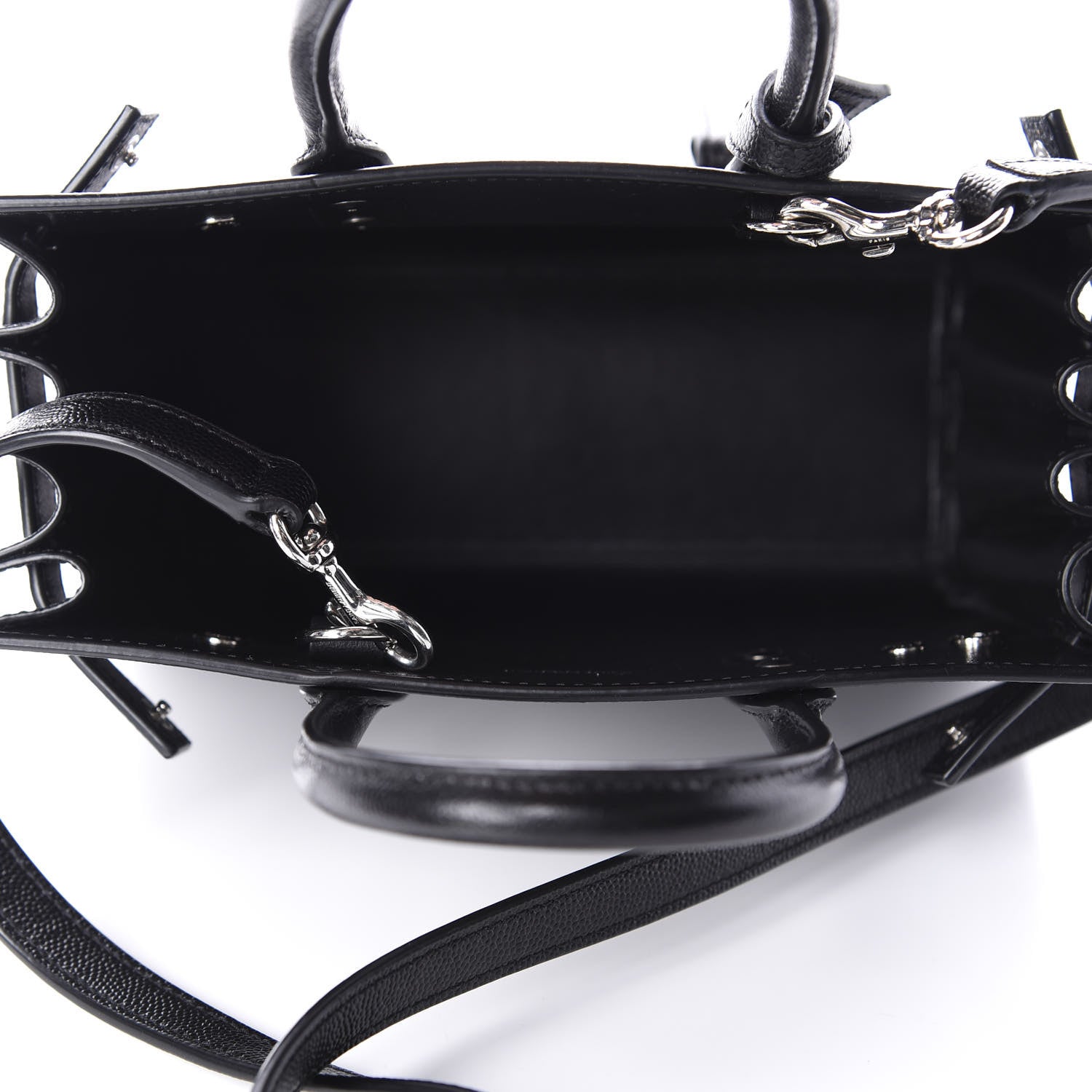 Saint Laurent Grained Calfskin Nano Sac De Jour Black 5 of 10