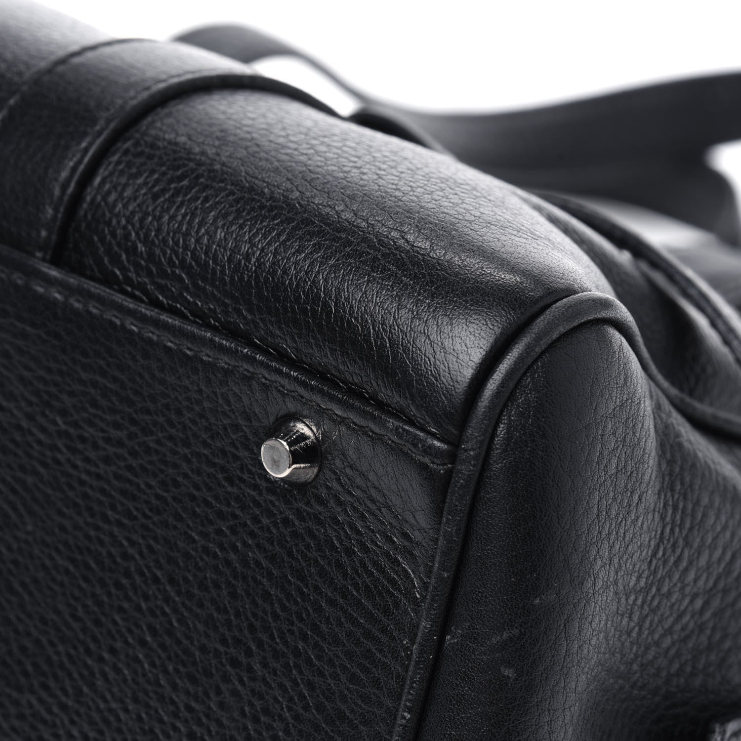 Christian Dior Calfskin Logo Charms Boston Black 13 of 21