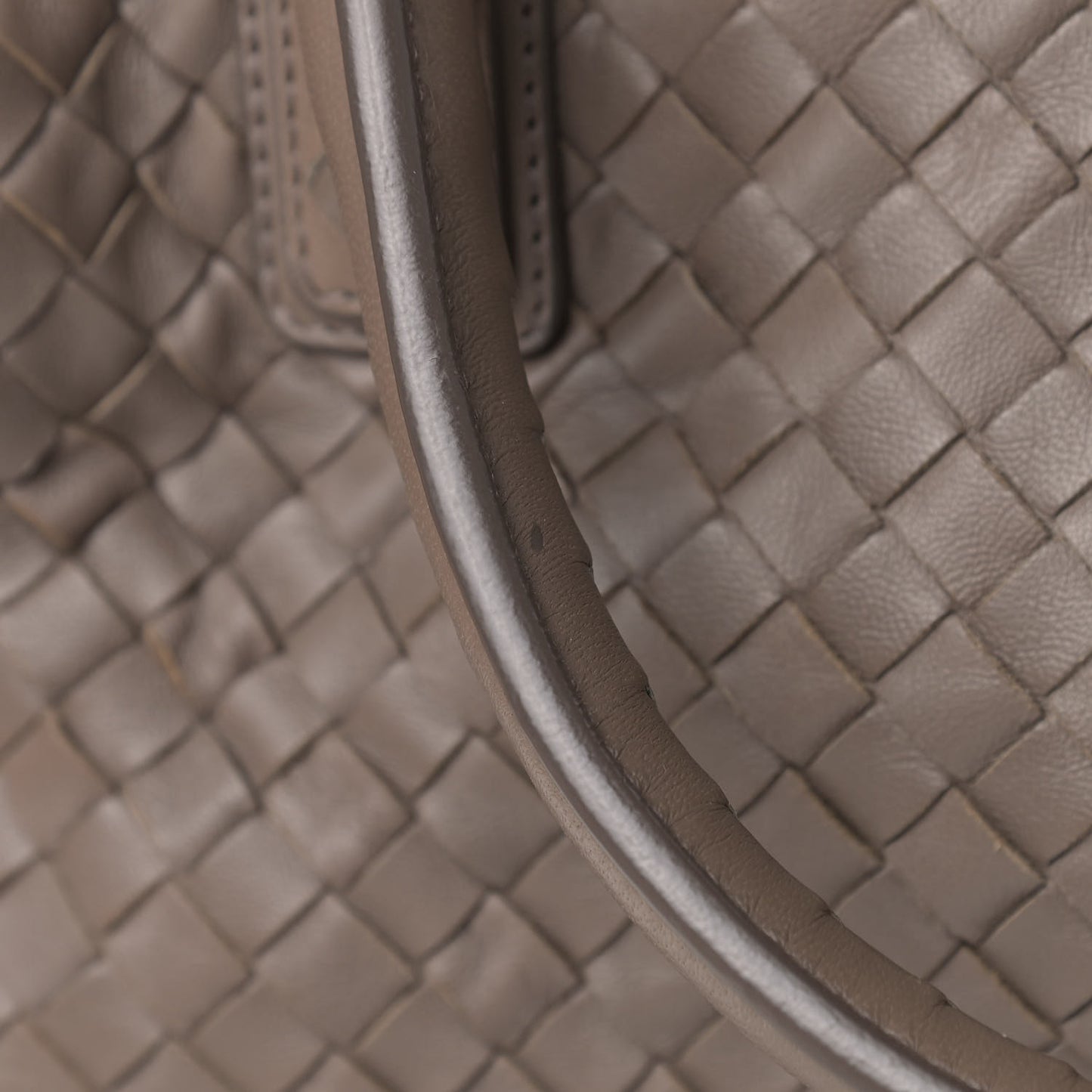 Nappa Intrecciato Maxi Convertible Tote Steel