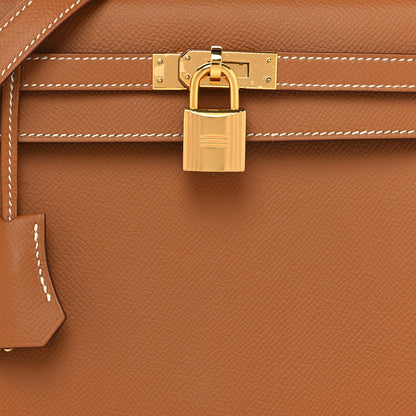 Hermes Epsom Kelly Sellier 25 Gold 9 of 12