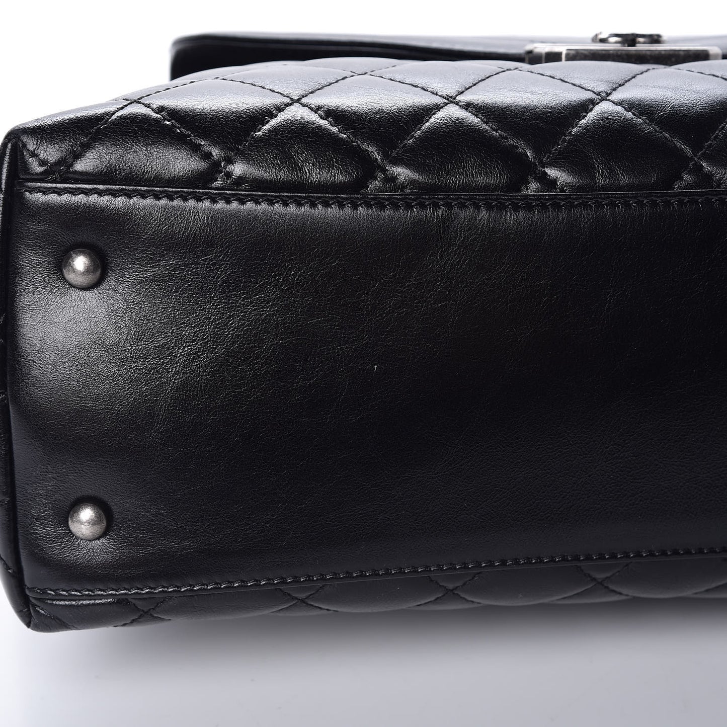Aged Calfskin Quilted Mad About Quilting Hobo Black