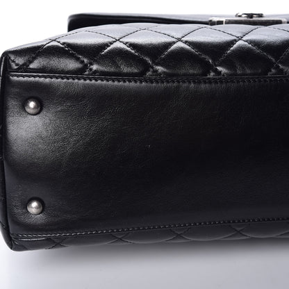 Chanel Aged Calfskin Quilted Mad About Quilting Hobo Black 10 of 10