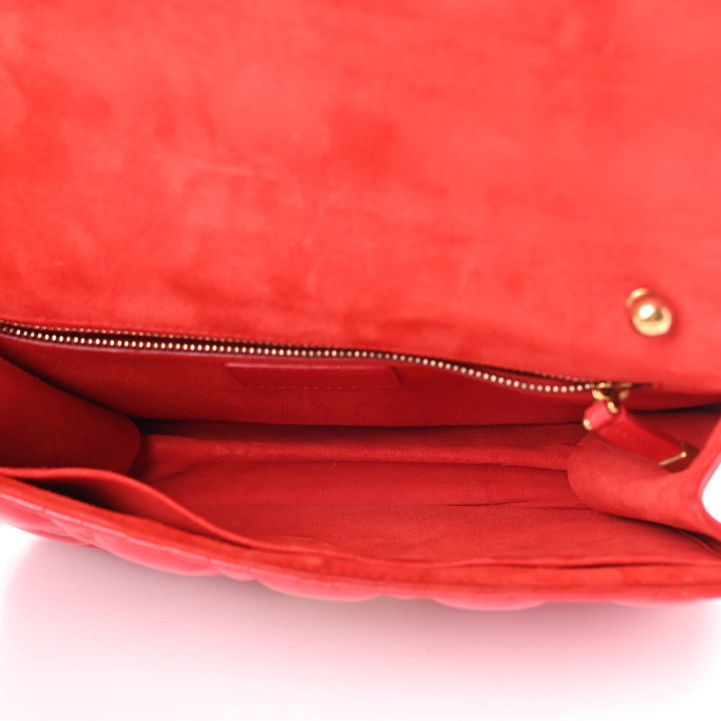 Lambskin Cannage Large Dioraddict Flap Red