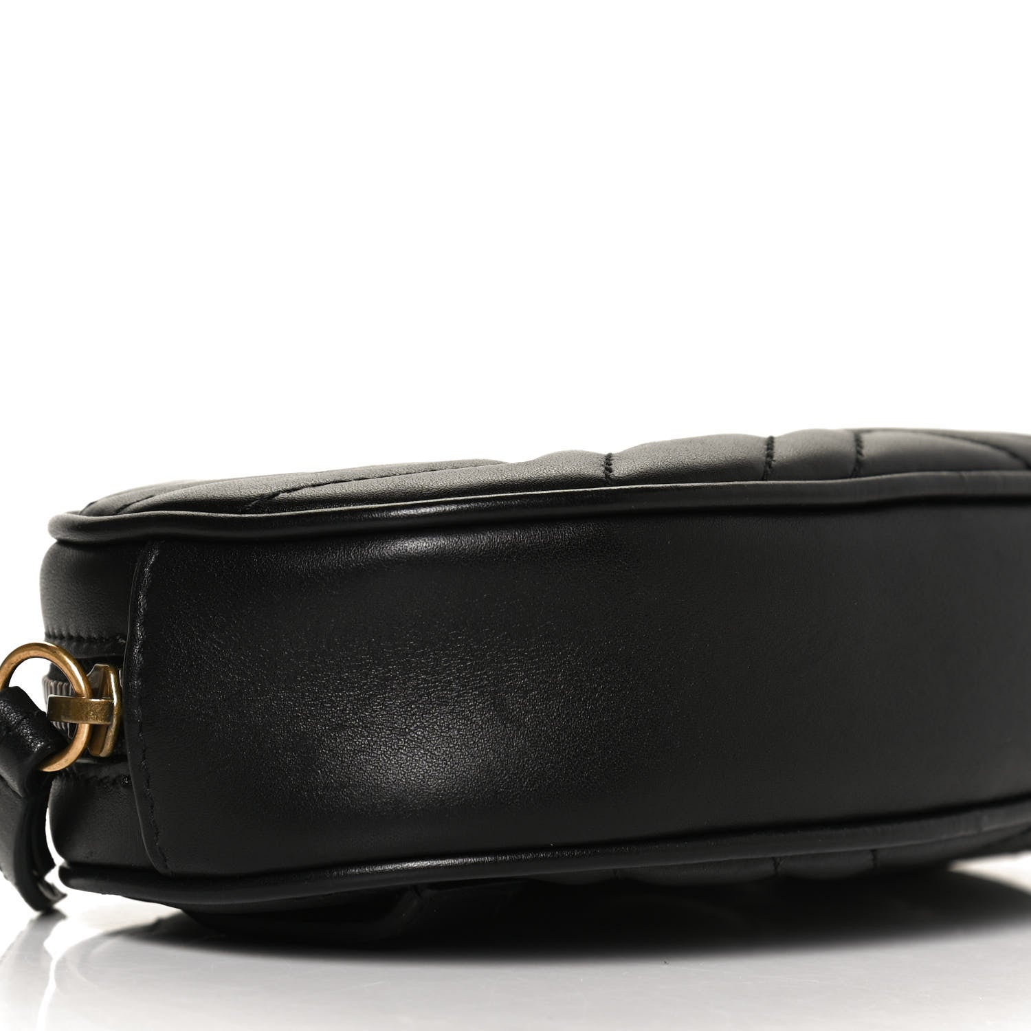 Gucci Calfskin Matelasse GG Marmont Belt Bag 95 38 Black 10 of 12