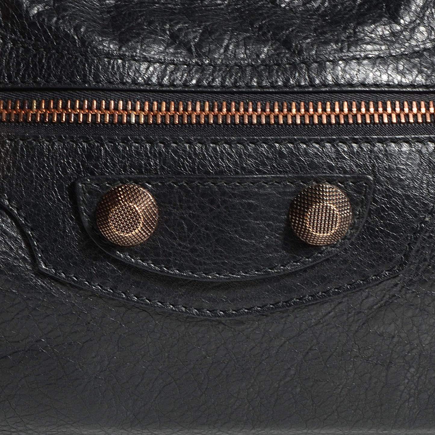 Agneau Giant 21 Rose Gold Hardware City Black