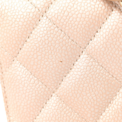 Chanel Iridescent Caviar Quilted Jumbo Double Flap Beige 18 of 21