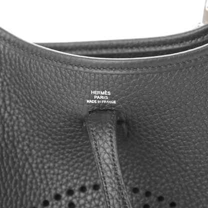 Hermes Taurillon Clemence Evelyne TPM Black 6 of 11
