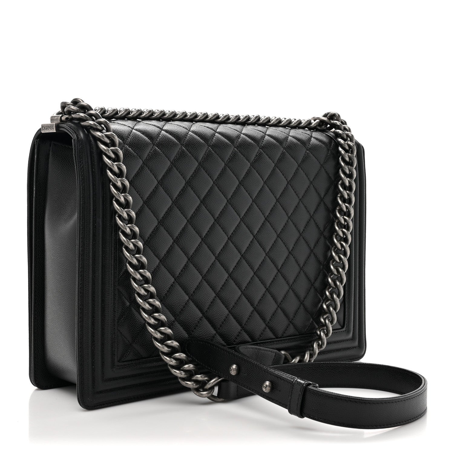 Chanel Caviar Quilted Large Boy Flap Black 3 of 15