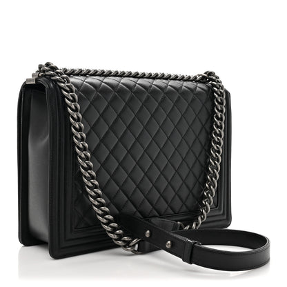 Chanel Caviar Quilted Large Boy Flap Black 3 of 15