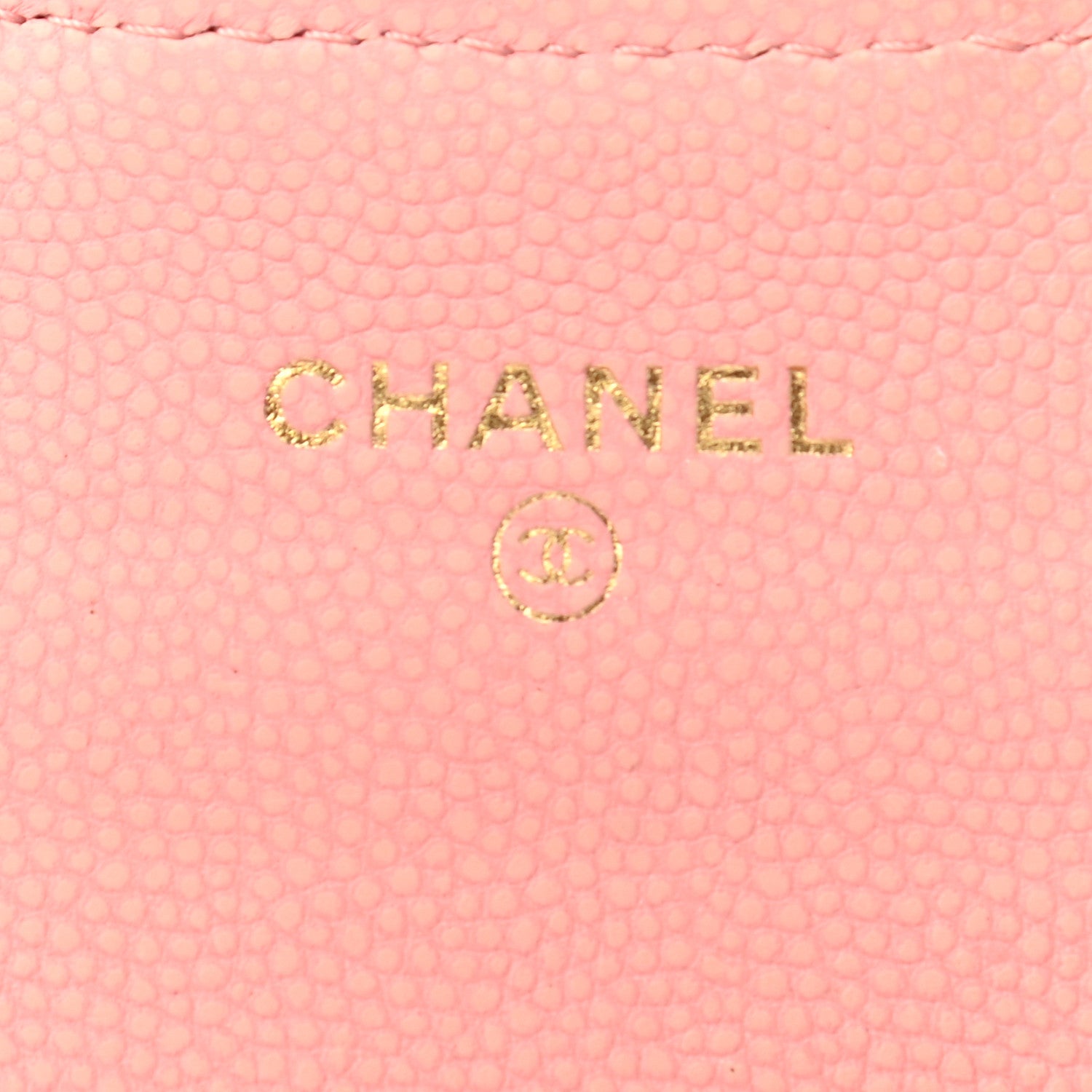 Chanel Caviar Chevron Quilted Flap Card Holder Pink 6 of 8