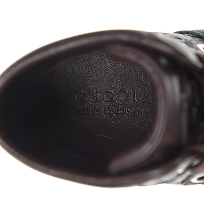 Gucci Guccissima Web Mens High Top Sneakers 10 Chocolate 6 of 9
