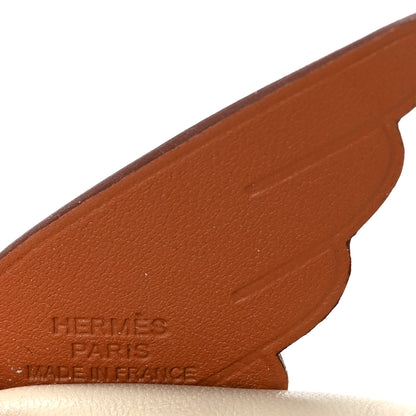 Hermes Milo Lambskin Grigri Rodeo Pegase Horse Bag Charm PM Craie Gold Mauve Pale 3 of 4