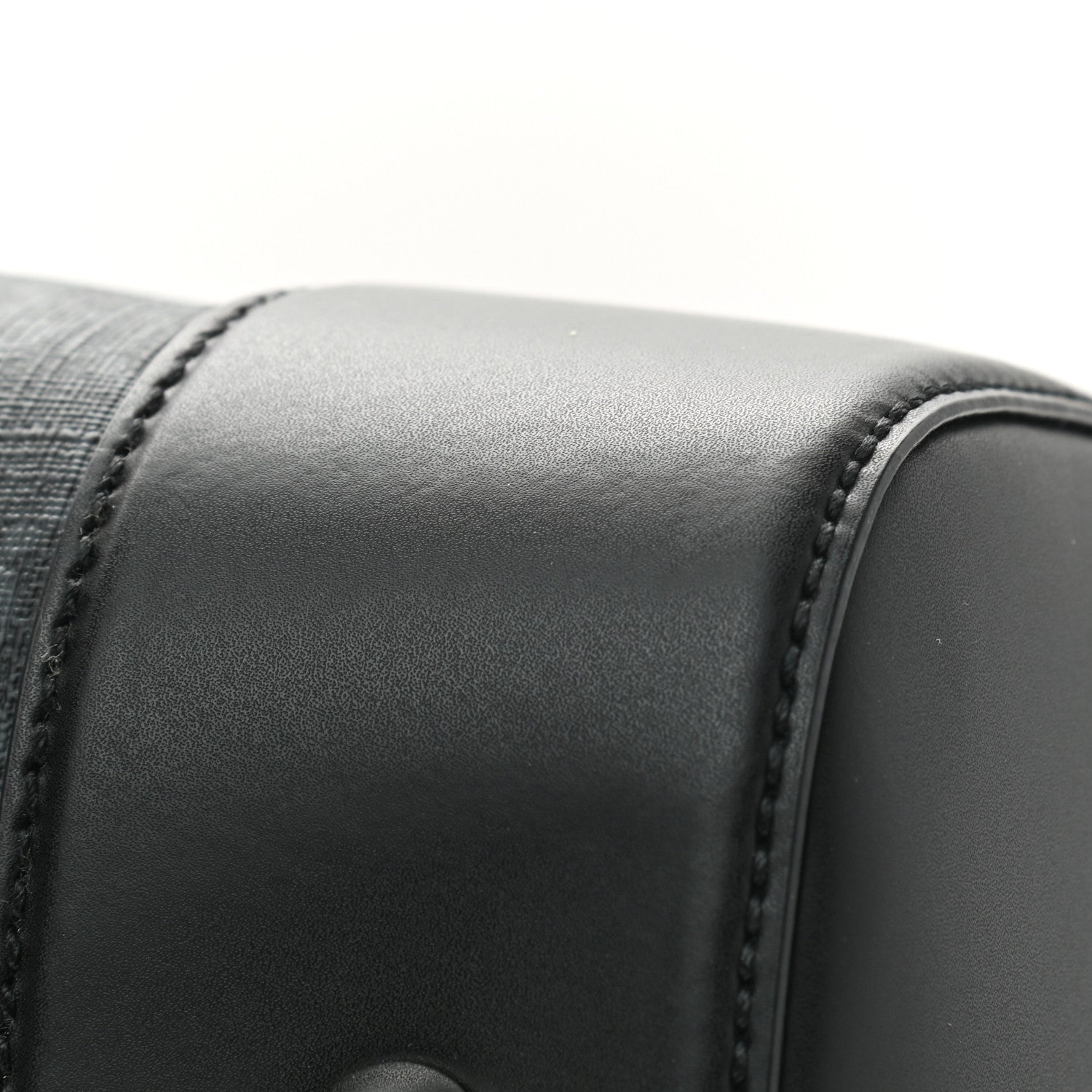 Gucci Soft GG Supreme Monogram Appia Calfskin Web Medium Carry On Duffle Bag Black Grey 11 of 13