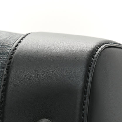 Gucci Soft GG Supreme Monogram Appia Calfskin Web Medium Carry On Duffle Bag Black Grey 11 of 13