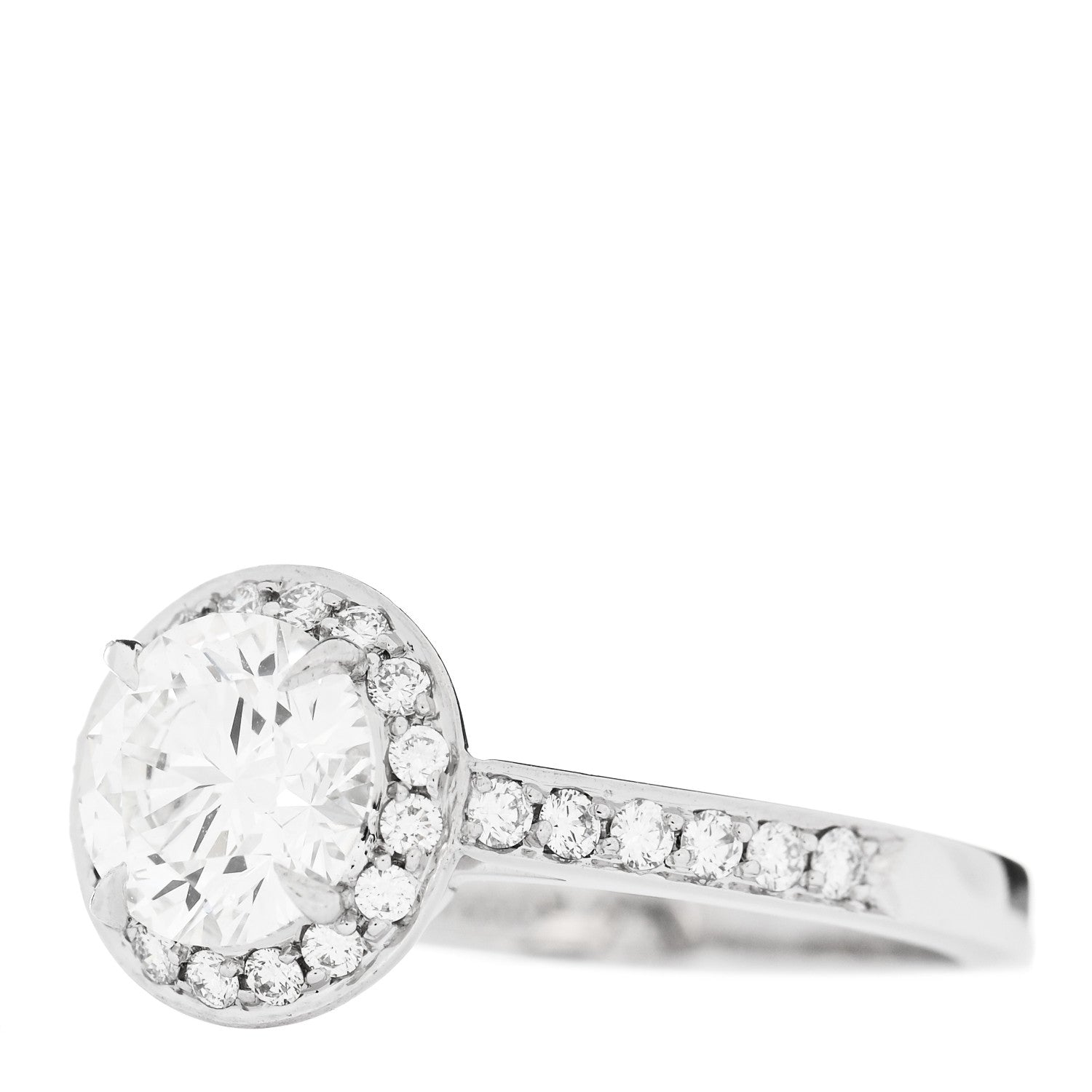 Tiffany Platinum Diamond 1.11ct Soleste Round Brilliant Engagement Ring 52 6 3 of 6