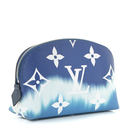 Louis Vuitton Monogram Giant Escale Cosmetic Pouch Blue 3 of 9