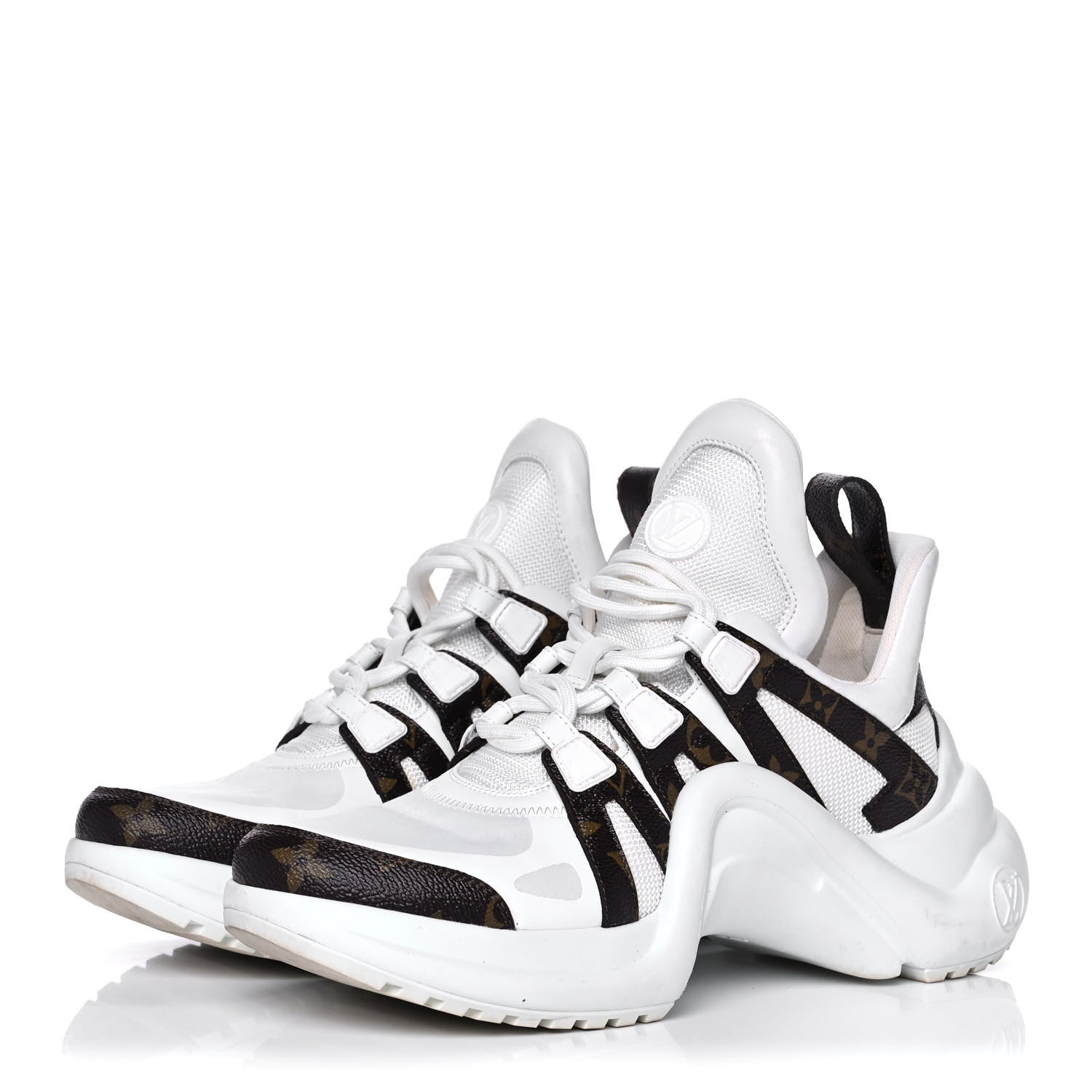 Louis Vuitton Patent Monogram LV Archlight Sneakers 39 White 3 of 12