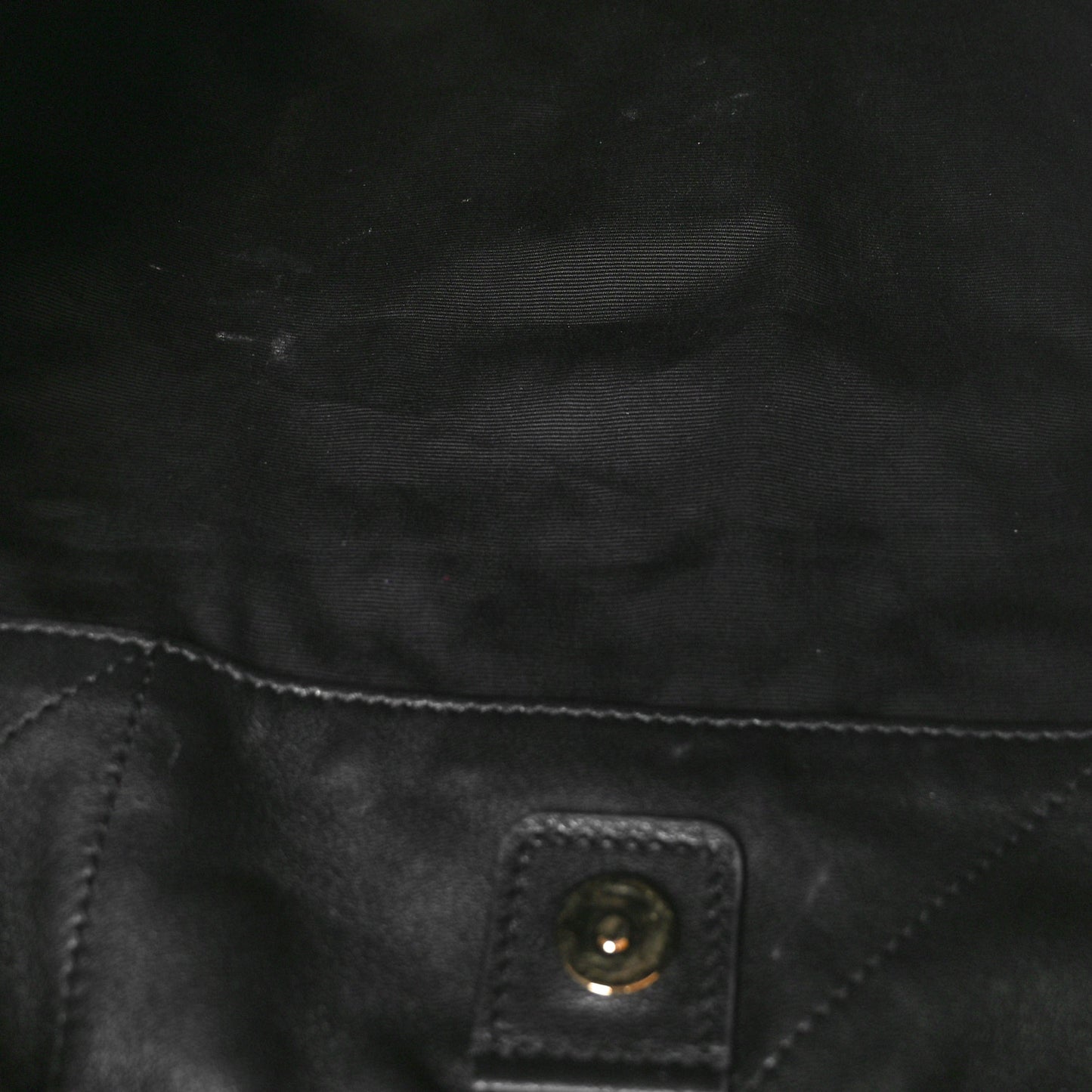 Lambskin Matelasse Monogram Medium Jamie 4.3 Pochon Black