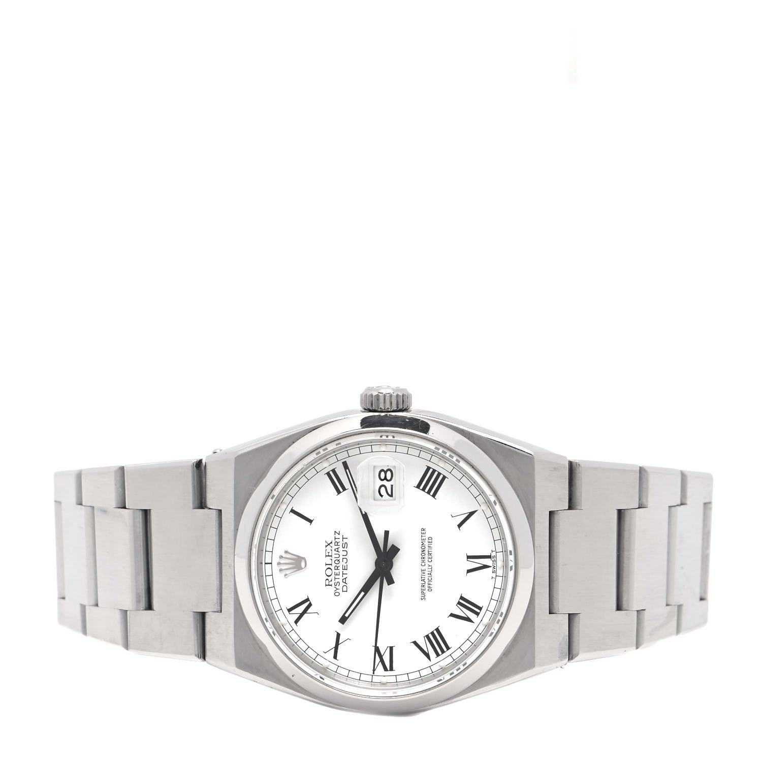 Rolex Stainless Steel 36mm Oysterquartz Datejust Watch White Roman 17000 2 of 4