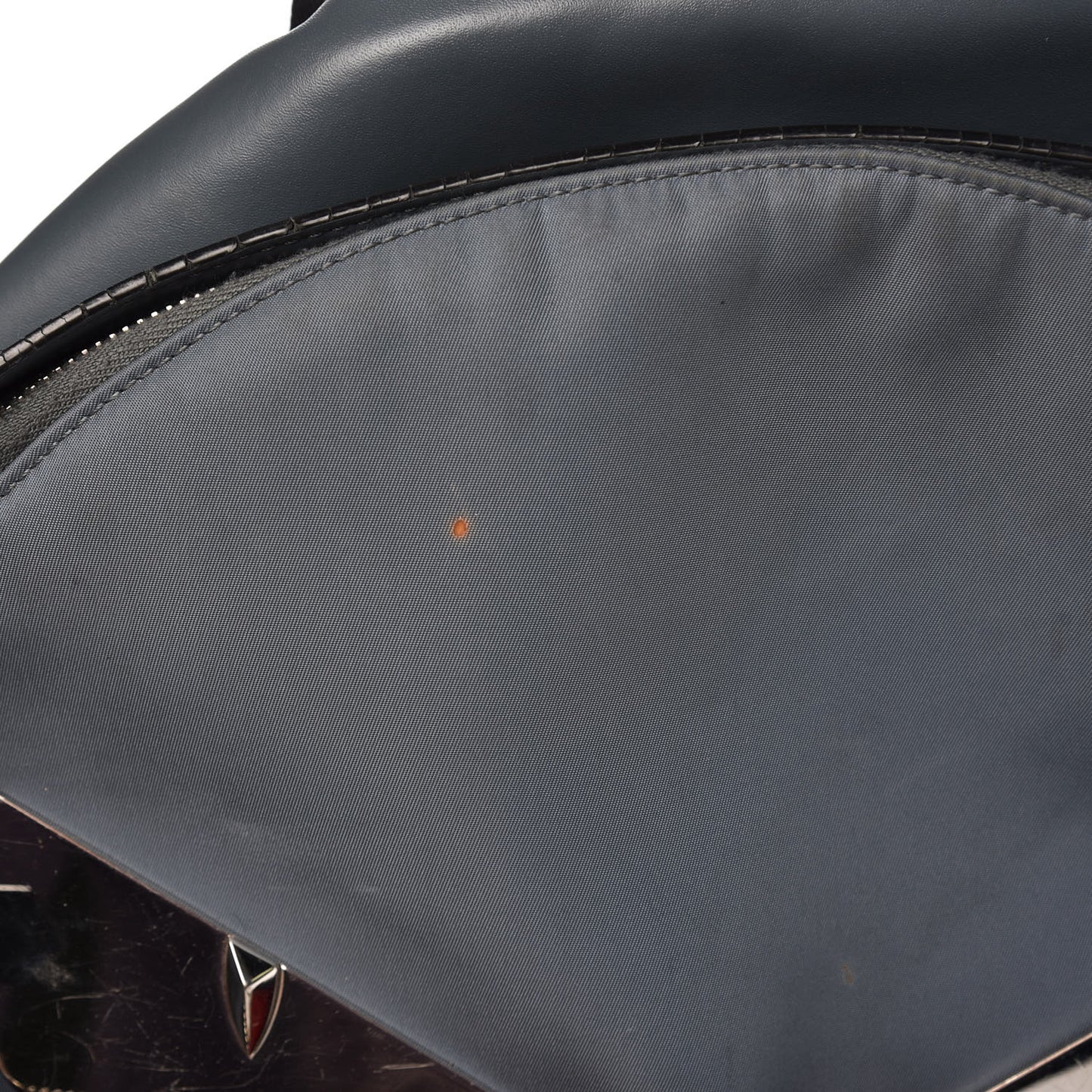 Nylon Vitello Liberty Metal Monster Eyes Rounded Backpack Tempesta