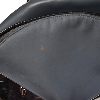 Fendi Nylon Vitello Liberty Metal Monster Eyes Rounded Backpack Tempesta 8 of 16