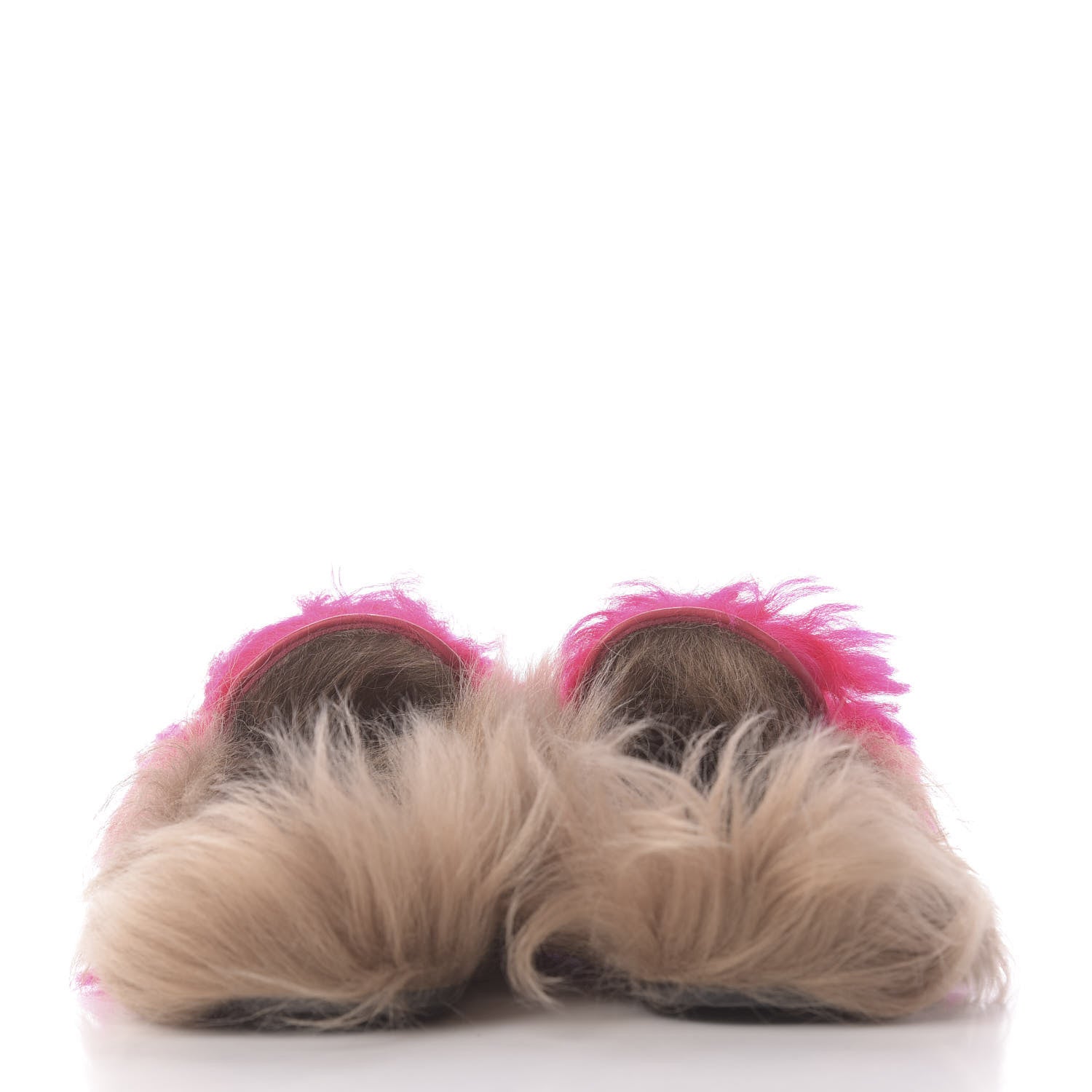 Gucci Merino Wool Womens Princetown Slippers 37.5 Raspberry Lipstick Natural 7 of 10